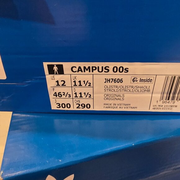 Adidas Originals Men's Olive Strata Campus 00s Shoes Sneakers JH7606 Size 12 NEW - Picture 12 of 16